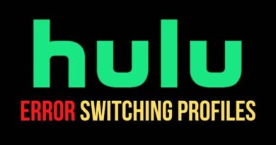 hulu we encountered an error when switching profiles