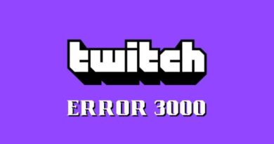 twitch error 3000